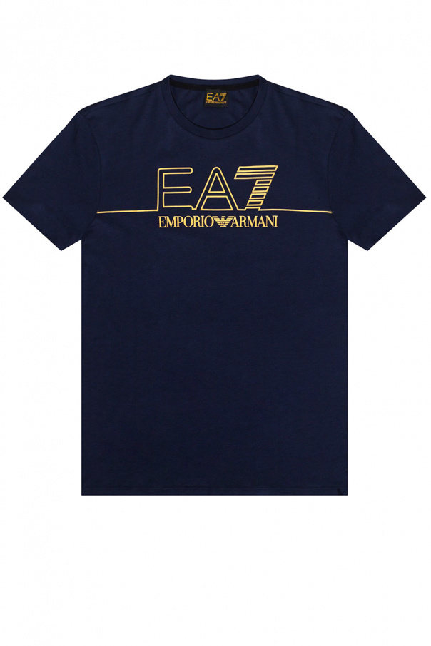 shirt with logo EMPORIO logo-patch armani SWETER Z KAPTUREM